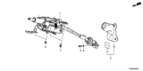 Diagram for 2015 Honda Crosstour Steering Column - 53200-TP6-A51