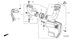 Diagram for 2005 Honda Odyssey Air Duct - 17250-RGL-A00