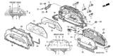 Diagram for 2009 Honda S2000 Gauge Trim - 78155-S2A-013