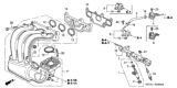 Diagram for 2006 Honda Insight Intake Manifold Gasket - 17106-PHM-006