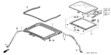 Diagram for 1994 Honda Civic Sunroof - 70200-SR3-003