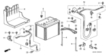 Diagram for Honda Prelude Battery Tray - 31521-S30-000
