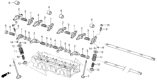 Diagram for Honda CRX Intake Valve - 14711-PE0-000