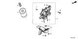 Diagram for 2022 Honda CR-V Hybrid Oil Pump - 15100-59B-003