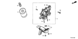 Diagram for 2017 Honda CR-V Oil Pump - 15100-59B-003