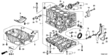 Diagram for 2015 Honda Crosstour Engine Block - 11000-R40-811