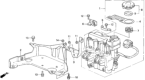 Diagram for Honda Del Sol ABS Control Module - 57110-SR2-803