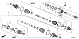 Diagram for 2015 Honda CR-V Axle Shaft - 44305-T1W-A01