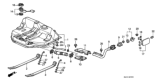 Diagram for 1989 Honda Civic Fuel Filler Neck - 17660-SH3-A01