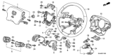 Diagram for Honda Odyssey Steering Column Cover - 78518-SHJ-N61ZA