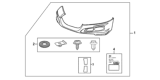 Diagram for 2012 Honda CR-Z Spoiler - 71110-XMA-000ZA