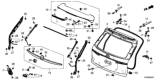 Diagram for Honda Passport Tailgates - 68100-TGS-A02ZZ