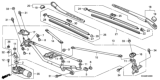 Diagram for 2010 Honda Civic Wiper Blade - 76620-SVA-A03