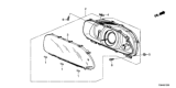 Diagram for 2017 Honda Accord Instrument Cluster - 78100-T3M-A31