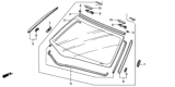 Diagram for 2004 Honda Civic Windshield - 73111-S5P-A00