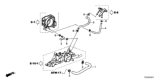 Diagram for 2017 Honda Pilot Radiator Hose - 19521-5J6-A50