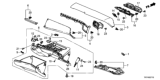 Diagram for Honda Clarity Plug-In Hybrid Glove Box - 77500-TRT-A01ZA