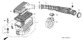 Diagram for 1999 Honda Accord Air Intake Coupling - 17228-PAA-A00