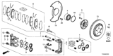 Diagram for 2021 Honda Passport Brake Pad Set - 45022-TGS-A00