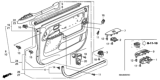 Diagram for 2002 Honda CR-V Door Trim Panel - 83533-S9A-A01ZA