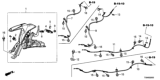 Diagram for 2015 Honda Civic Parking Brake Cable - 47560-TS8-A03