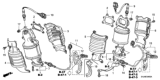 Diagram for 2007 Honda Odyssey Oxygen Sensor - 36541-RYE-A01