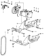 Diagram for 1982 Honda Civic Drive Belt & V Belt - 38920-PA0-003