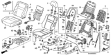 Diagram for Honda Seat Motor - 81237-SDB-A71