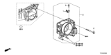 Diagram for 2016 Honda Pilot Throttle Body - 16400-5J6-A01