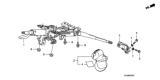 Diagram for Honda Fit Steering Column Cover - 53320-SLN-A01