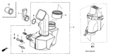 Diagram for 2008 Honda Pilot Air Duct - 17282-RDJ-A00