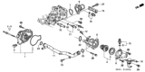 Diagram for 1999 Honda Accord Thermostat Housing - 19360-PAA-505