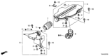 Diagram for Honda Accord Hybrid Air Intake Coupling - 17235-6C1-A00