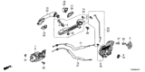 Diagram for Honda Passport Door Handle - 72681-T2A-A71YQ