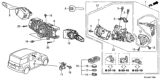 Diagram for 2005 Honda Accord Car Key - 35118-SDA-A01