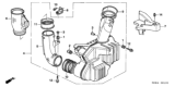 Diagram for 2006 Honda Accord Hybrid Air Duct - 17245-RCJ-A00