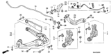 Diagram for 2010 Honda Civic Sway Bar Link - 52321-SNA-A01