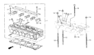 Diagram for 1986 Honda CRX Cylinder Head - 12100-PE1-721