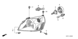 Diagram for 2004 Honda Pilot Headlight - 33101-S9V-A01