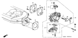 Diagram for 2002 Honda Accord Throttle Body Gasket - 16177-P8A-A01