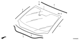 Diagram for 2018 Honda Clarity Electric Windshield - 73111-TRV-A01