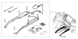 Diagram for Honda HR-V Consoles - 08E16-T7A-100