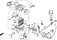 Diagram for Honda CRX Evaporator - 38655-SB2-672