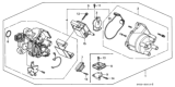 Diagram for 1997 Honda Odyssey Distributor Cap - 30102-P2M-A01