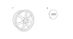 Diagram for 2008 Honda Civic Spare Wheel - 42701-XVK-000