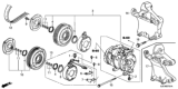 Diagram for Honda A/C Compressor - 38810-RN0-A01
