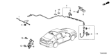 Diagram for 2014 Honda Accord Antenna Cable - 39156-T3V-A01