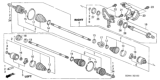 Diagram for Honda Element CV Boot - 44018-S0K-C22