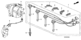 Diagram for Honda Prelude Spark Plug - 98079-5614N