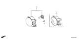 Diagram for 2021 Honda Ridgeline Fog Light - 33950-T20-A01